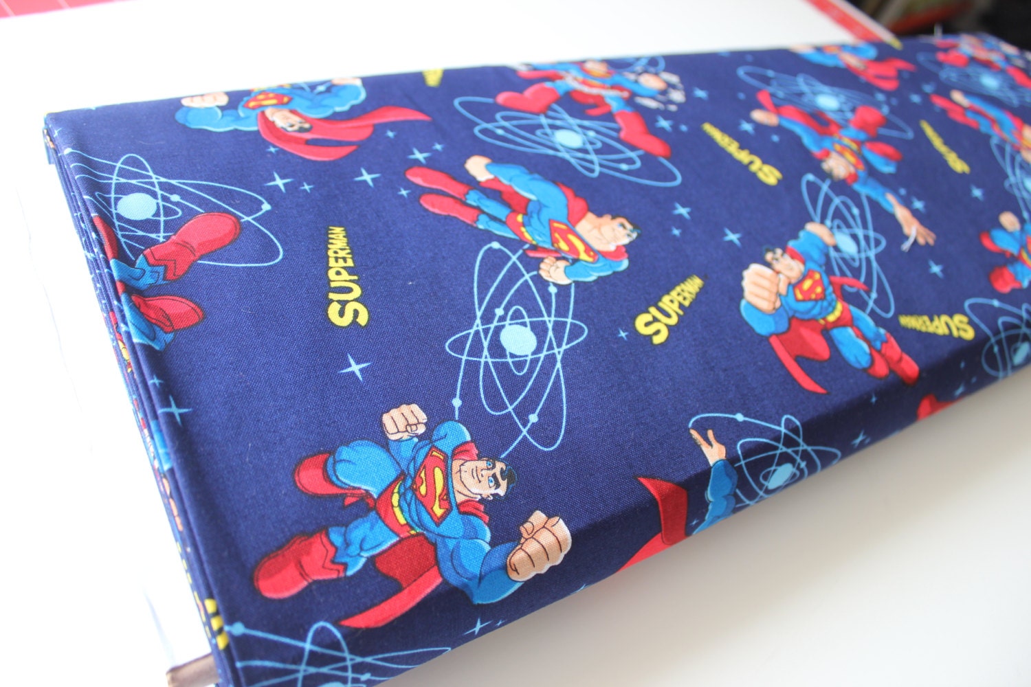 Just in, Superman fabric Licensed by David Textiles, Superman and the Universe in Navy - 1 yd total