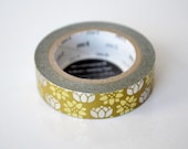 Limited Edition mt Japanese Washi Masking Tape - Gold Foil Stamped Lotus Flower