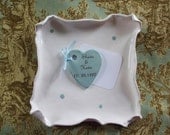 Personalized Hearts, Charm, Thank-yous, Guest Book Alternative, Love Notes, Hearts, Custom Set of 20 Hearts