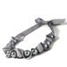 Grey Oversized Pearl and Ribbon Necklace