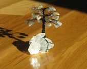 Miniature Labradorite on Apophyllite Reiki Charged Gemstone Tree, 'Higher Vision'