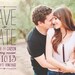photo save the date postcard - "Vintage Scroll"