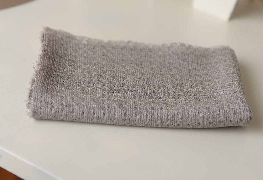 thin taupe sweater knit NEWBORN wrap fabric READY to SHIP