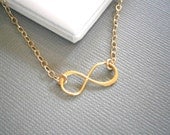 Infinity Necklace, Gold Infinity, Infinite Love Necklace, Friendship Necklace, Best Friend, Birthday, Sister, Mother,