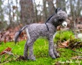 Baby Donkey Needle Felted by Cindy Walker