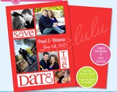Printable Save The Date 2013 5x7 / Red / Orange Pink Brown / Digital Photo Card Template (Photoshop) PSD from DOODLELULU by 2 june bugs Il_170x135