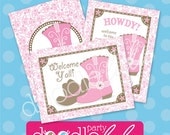 DIY Printable Cowgirl Party Signs - 3 Versions/Designs from DOODLELULU by 2 june bugs Il_170x135
