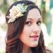 bridal crown, bridal head piece, wedding head piece, natuaral hair crown, natural pine cone rose floral hair crown 'Take my breath away'