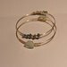 Labradorite and Turquoise Chip Bangle Set