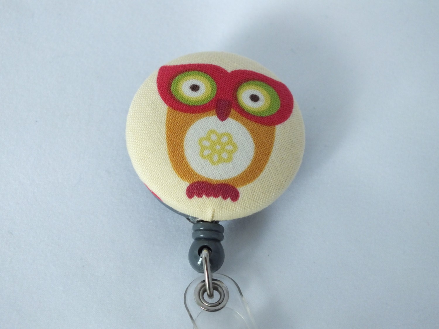 ID Badge Holder Retractable in Hoot Hoot Owl