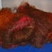 4.5 Ounces Hand-carded Alpaca, Border Leicester & Angelina Wool Spinning Fiber Batt