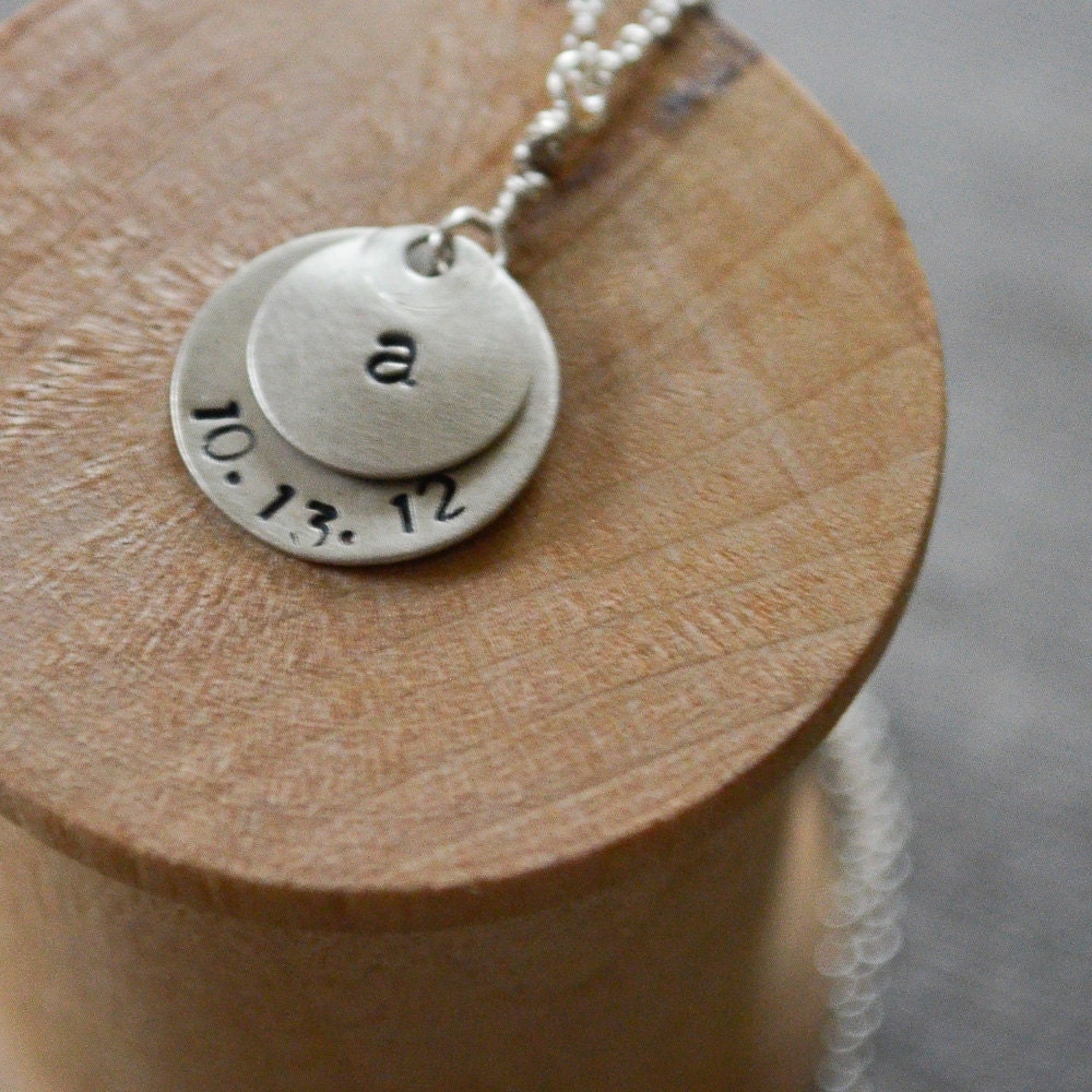 NEW MAMA NECKLACE, Personalized Sterling Baby Necklace