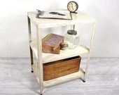 Vintage Mid Century Metal Utility Cart