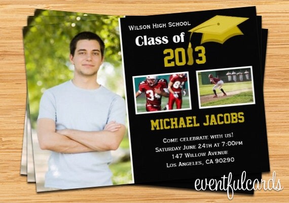 Class of 2013 Graduation Invitation Photo Card - Print at Home or E-card Il_570xn