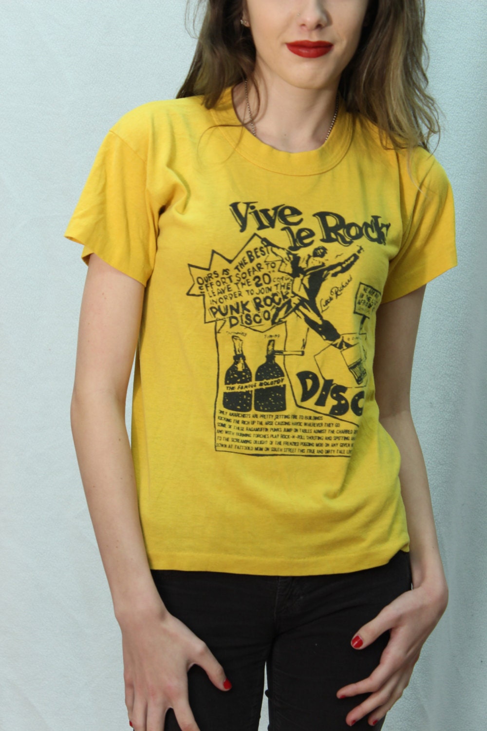 vintage SEX PISTOLS 70s 80s vive le rock T SHIRT small