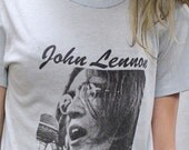 vintage JOHN LENNON 1980 soft thin T SHIRT small