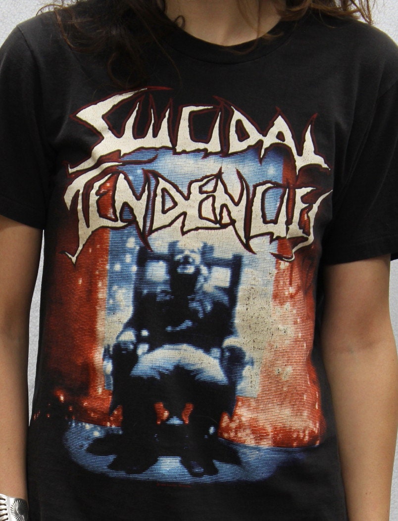 vintage 1990 SUICIDAL TENDENCIES tour T SHIRT small