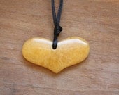 NEW Heart Pendant Nursing Necklace - Yellow Aventurine