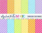 Rainbow Brights- Digital Paper Pack for Personal or Commercial Use Il_170x135