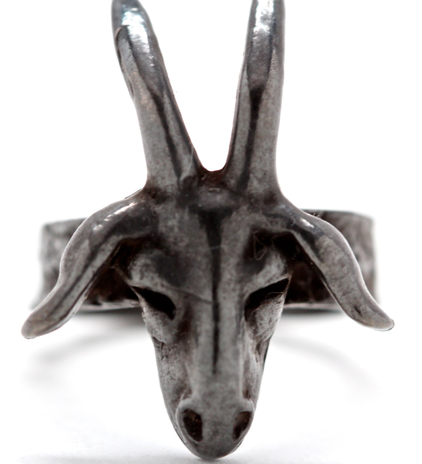 The Goat Ring in Black (Made in NYC)