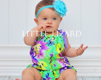 Girly Baby Bubble Romper Sewing Pattern - Sizes 0-3m to 5T