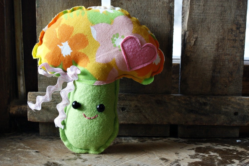 mushroom, mushroom plush, stuffed mushroom, stuffed toadstool