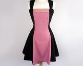 Black and Rose Retro Apron