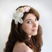 Bridal hair accessory, Romantic wedding Flower Headband, wedding flowers hair accessories, Vintage inspired bride