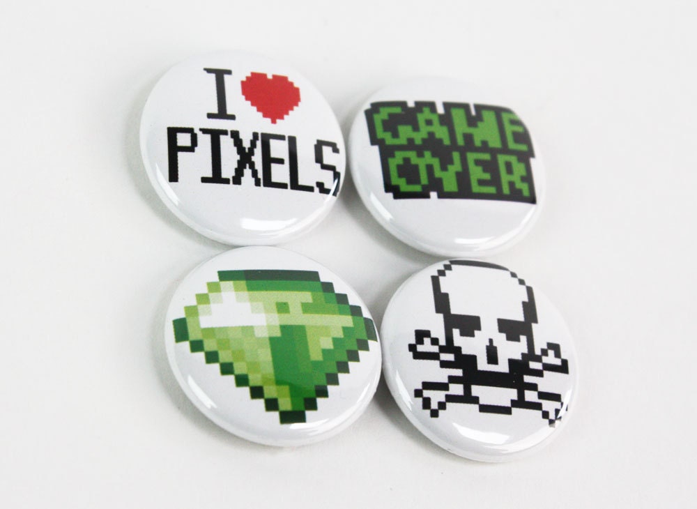 Badge Sets - 4 Pinback Buttons