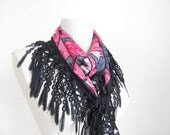 black scarf grey scarf  pink scarf Turkish Yemeni scarf  Lace Scarf turkish scarf cotton scarf birthday gift special gift