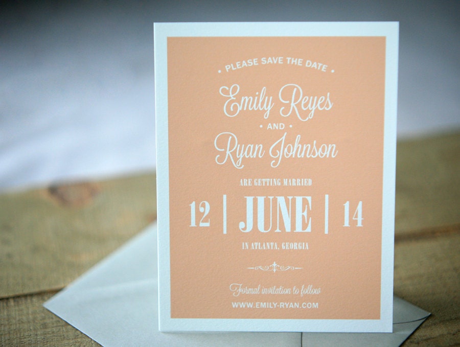 Wedding Save the Dates - Emily Save the Date Card