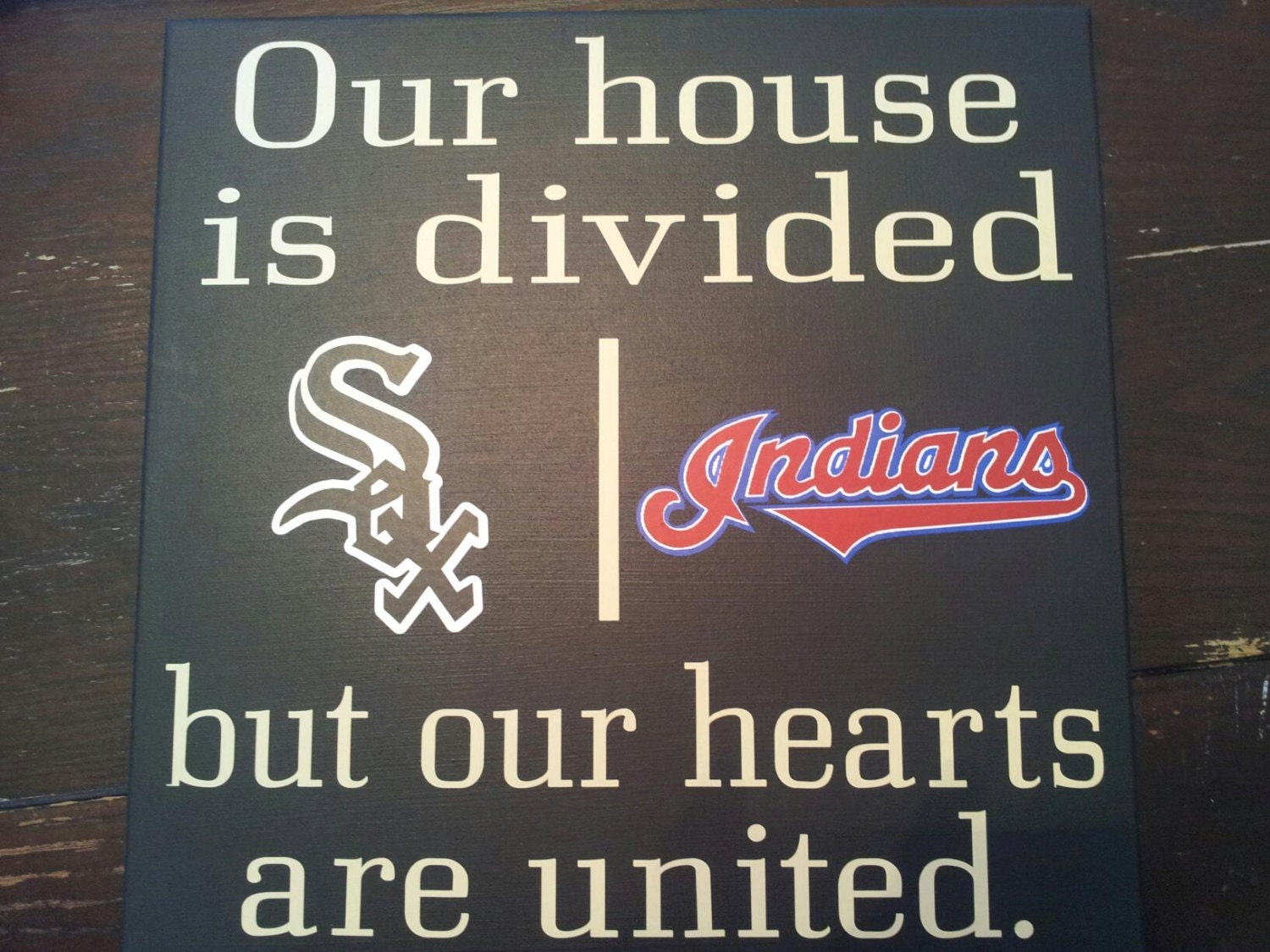 Personalized House Divided sign MLB Any Baseball team