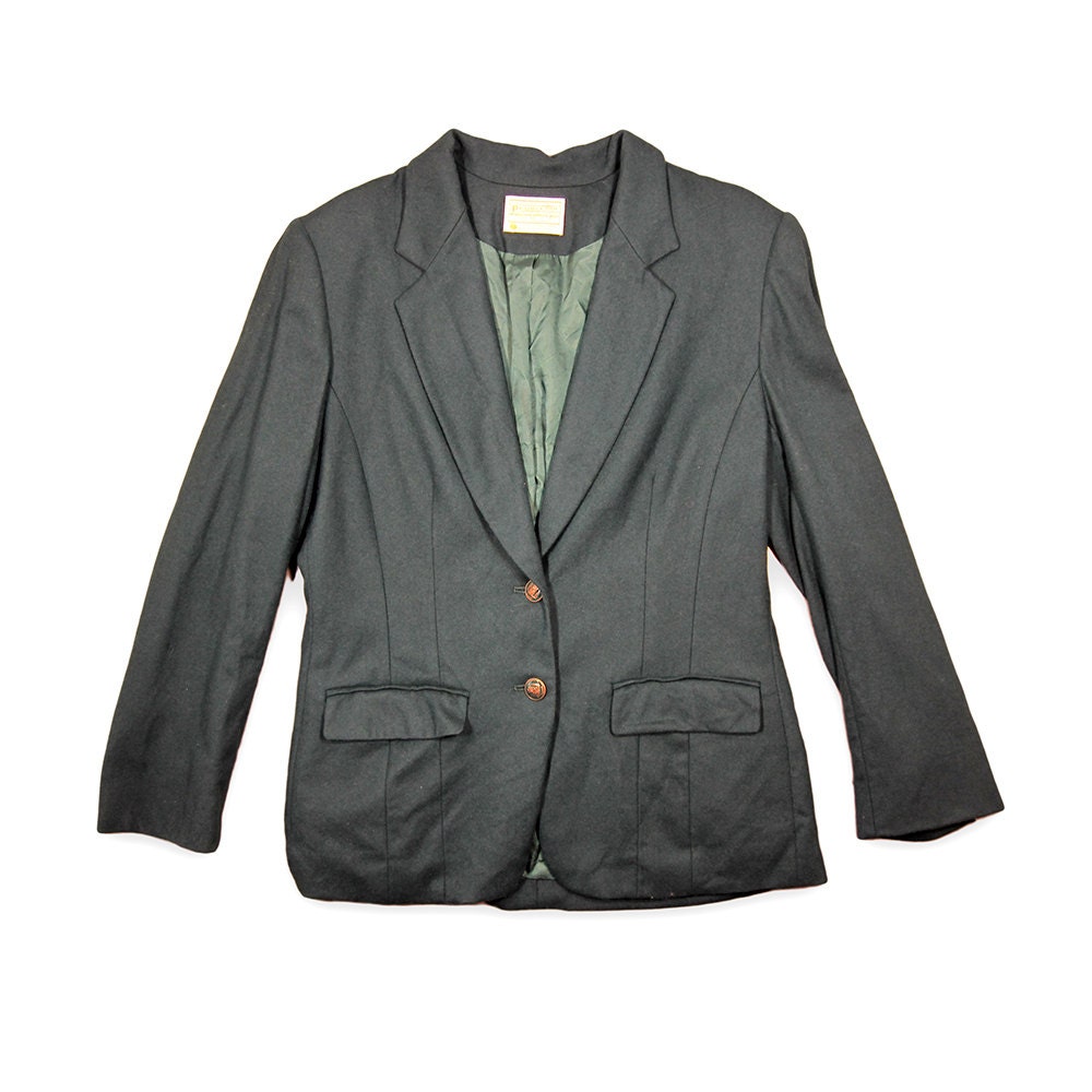 70s Vintage Pendleton Blazer / Vintage Women's Wool Pendleton Blazer