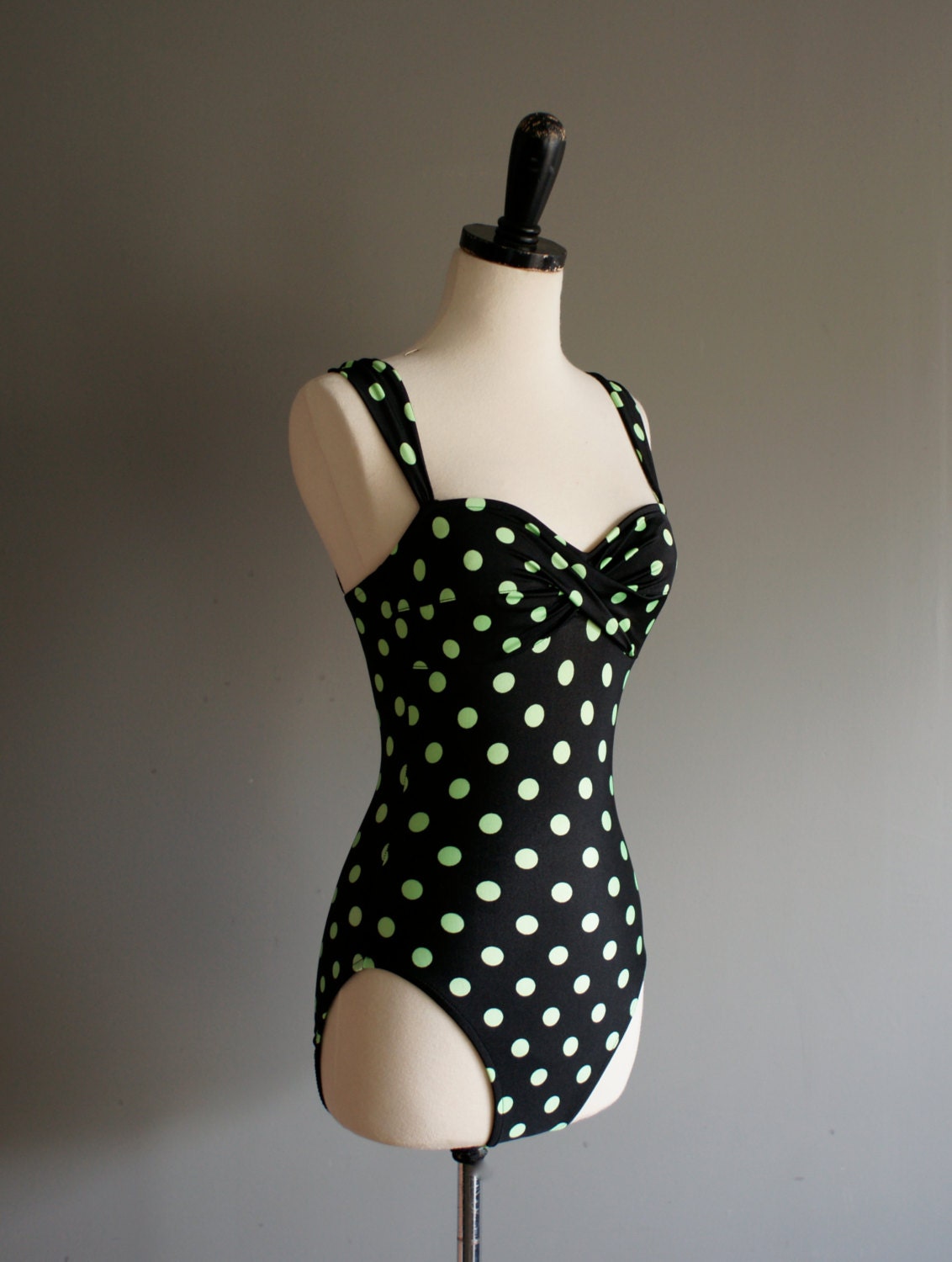 super cute navy polka dot one piece swimsuit straps can convert to cross-back  Details: Condition: excellent Size: N/A - Fits like a XS/S.