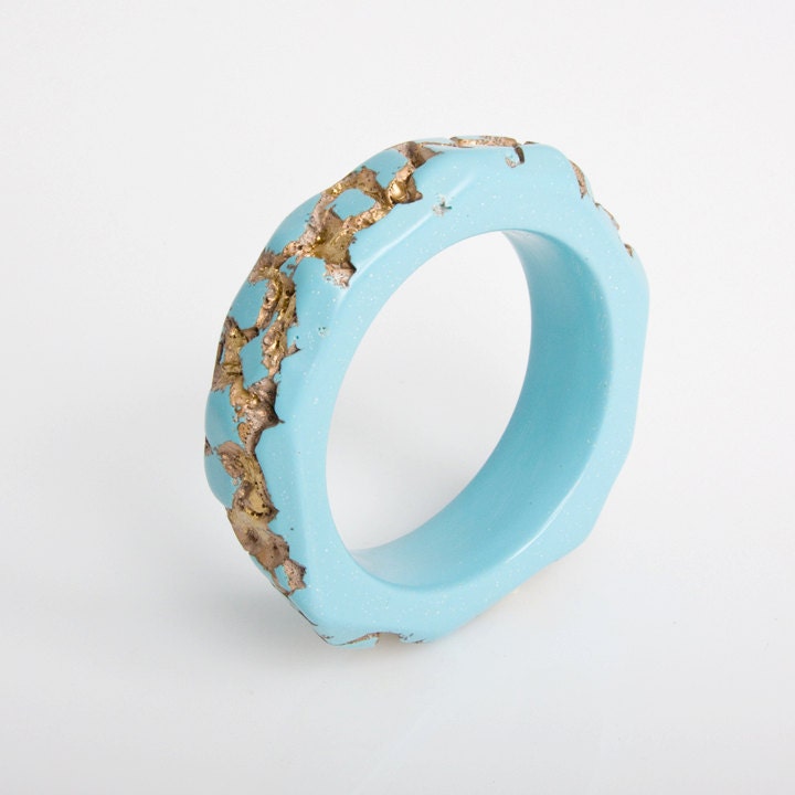 Turquoise Meteorite Bangle