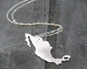 Sterling Silver Country Necklace (You Choose Country)