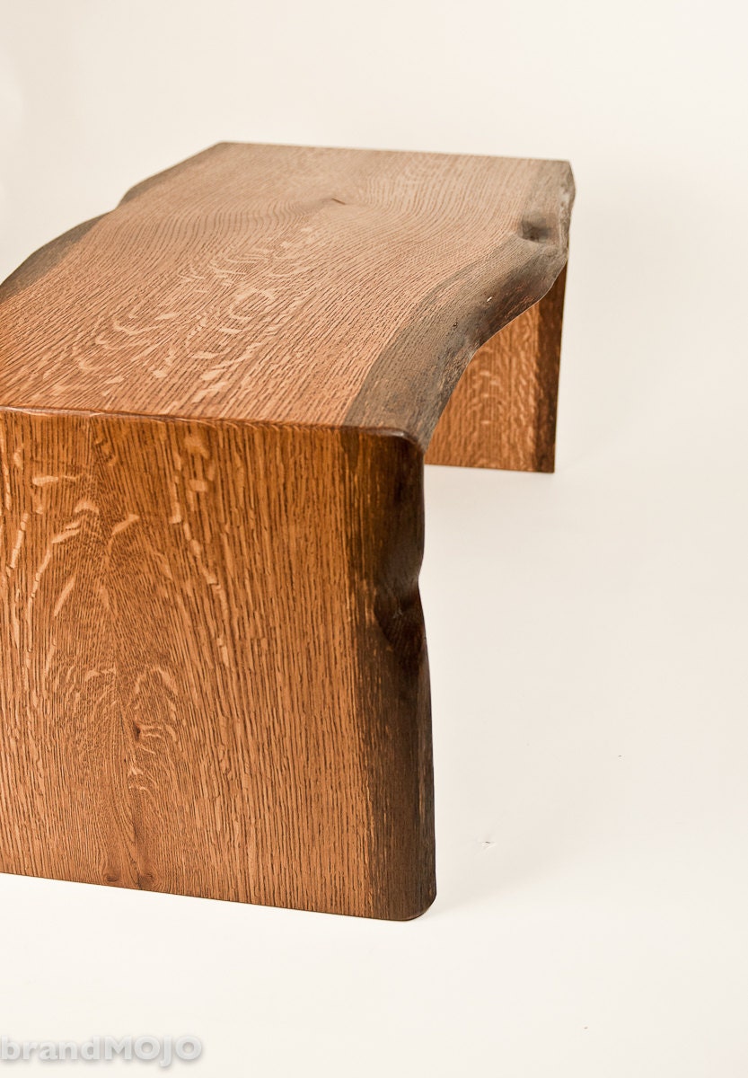 Live Edge Coffee Table - Folded Bole - Custom Furniture