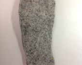 Thick felted shoe insole inserts For  women large sized insole using Upcycled wool Sweater Best Insole for out doors