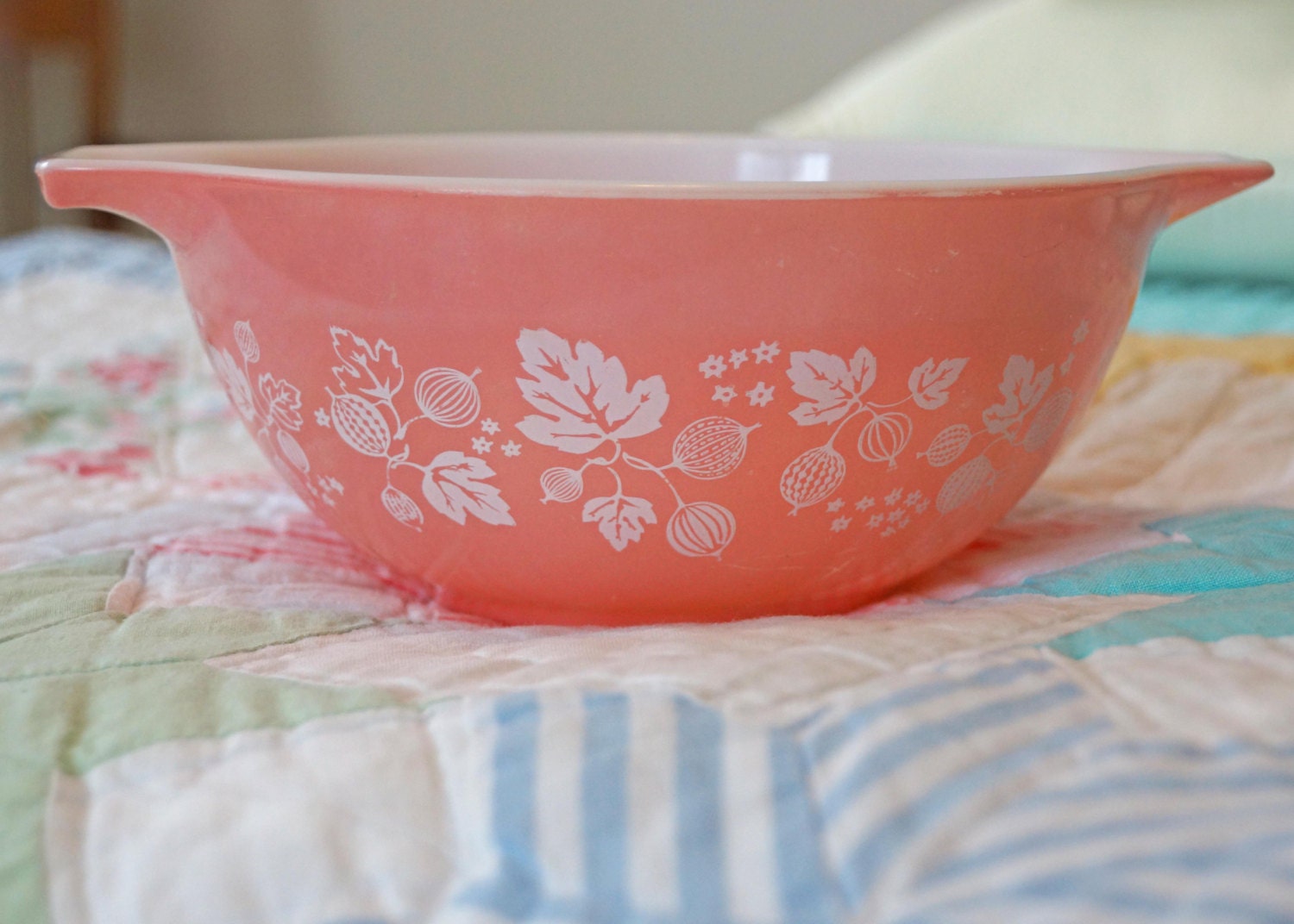 Pretty In Pink Pyrex Bowl
