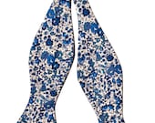 Pomp & Ceremony, Men's Bow tie, Liberty of London Emma and Georgina Blue