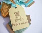 Custom Pug Olive Wood Stamp
