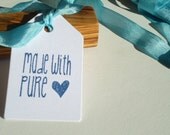 Made With Pure Love Olive Wood Stamp
