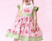 PDF Georgia Vintage Dress Pattern, Size 6 Month - 10 Years by The Cottage Mama