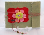 Faux leather bound art journal.