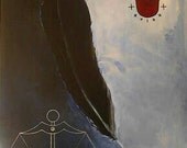 the Feather of Maat Ancient Egyptian Goddess of Justice charm for balance in Love Life and Law immortal 