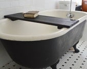 Ebonized Reclaimed Wood Tub Caddy