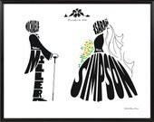 Personalized Sunflower Wedding Print - Framed