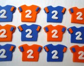 Fondant Cupcake Toppers - Sports Shirts