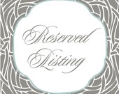Custom listing for Kiersten