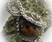 Rare Small Minnesota Binghamite Wire Wrapped Stone Pendant